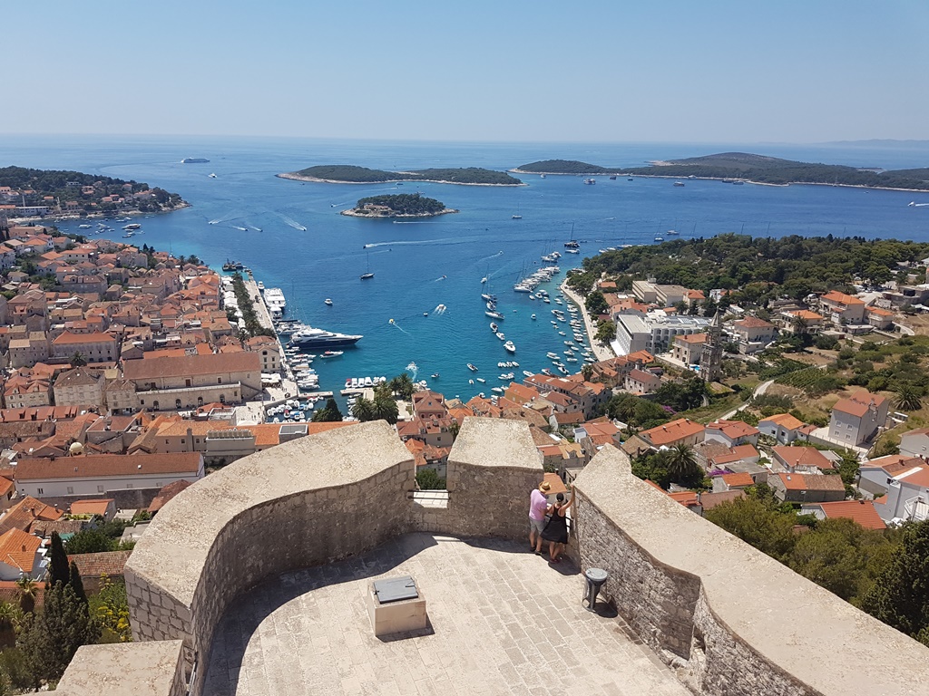 Fortress overlooking town Hvar