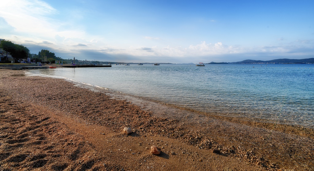 One of many beaches on Pasman island