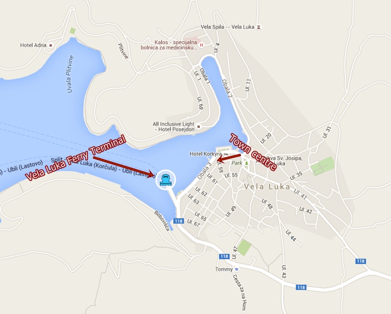 Vela Luka port