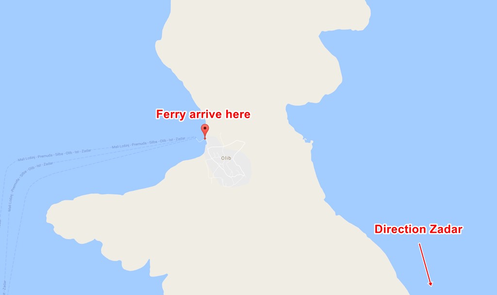 Olib ferry terminal