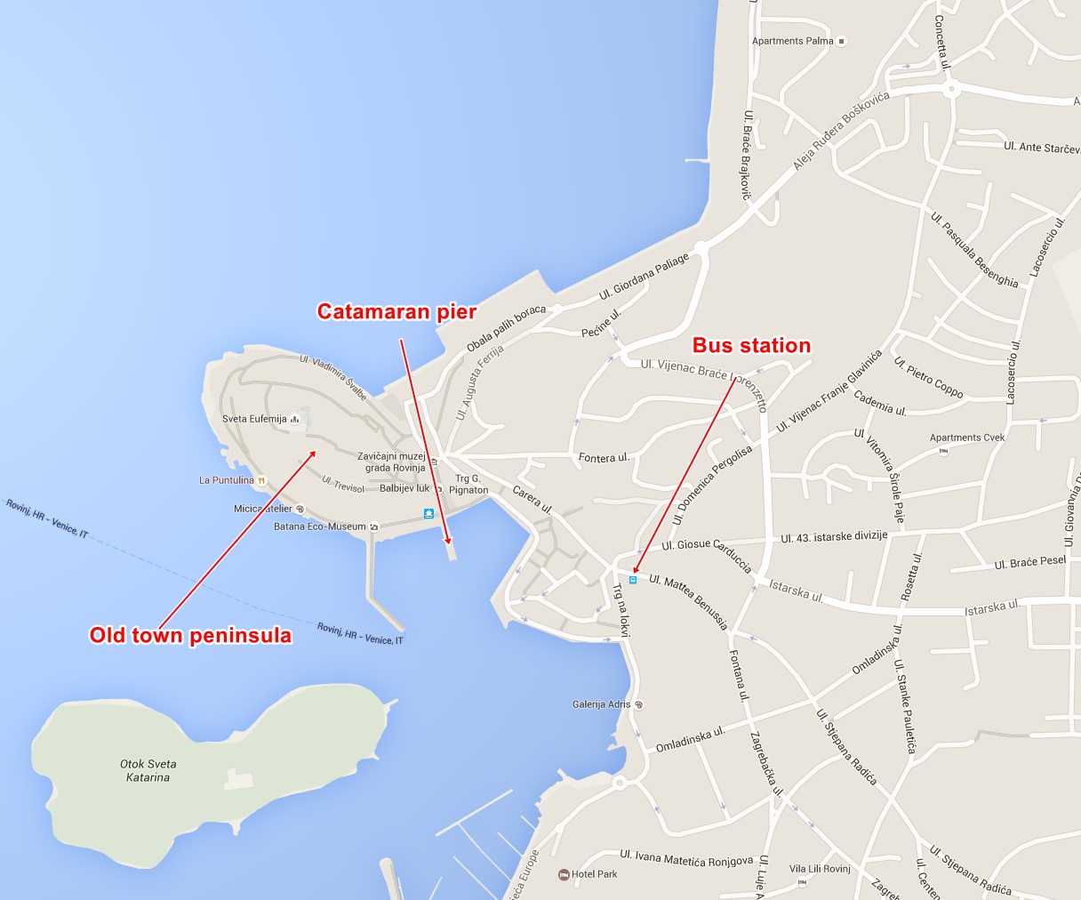 Rovinj port