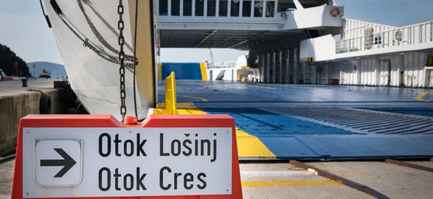 Ferry to cres island and losinj