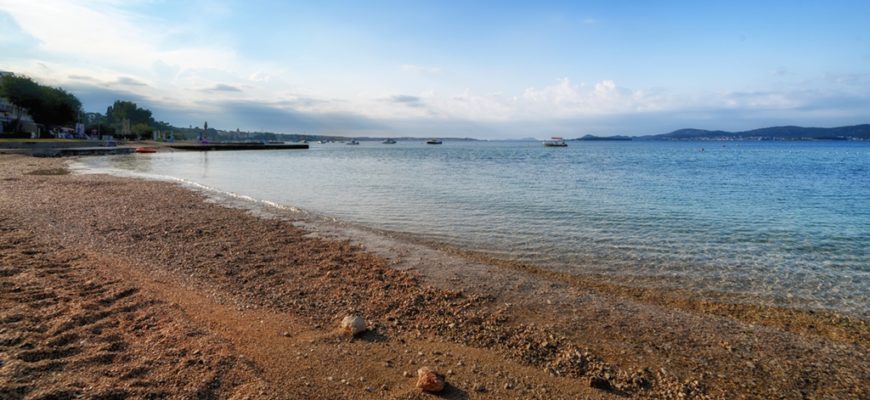 One of many beaches on Pasman island