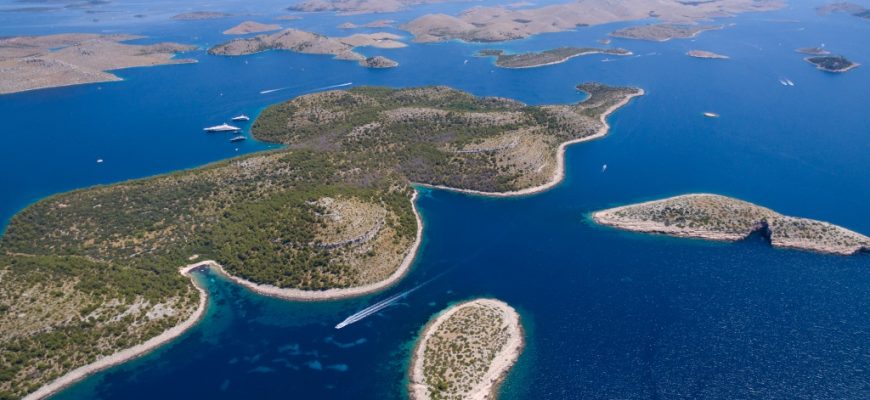 Aerial view of the National park Kornati- resized