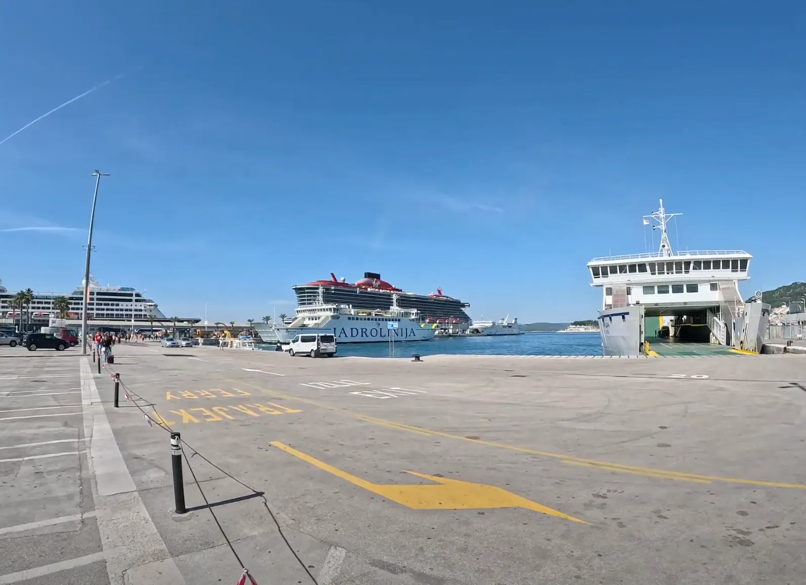 Ancona Split trajekt - Pristanište u splitskoj luci